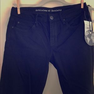 ‘Articles of society’ Black skinny jeans
